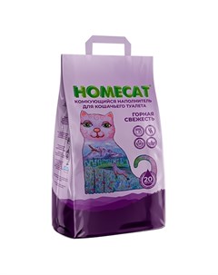 Комкующийся наполнитель Хоумкэт для кошачьего туалета Homecat