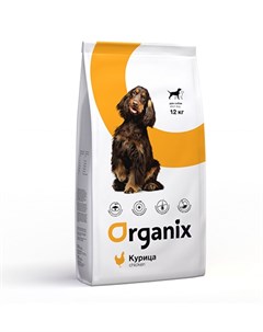Сухой корм Органикс для взрослых собак Курица и цельный рис Organix
