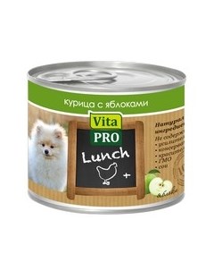 Консервы Вита Про для собак Курица Яблоки цена за упаковку Vita pro