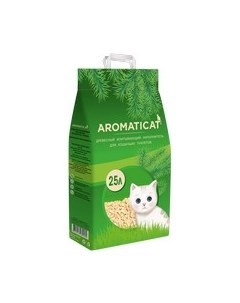 Наполнитель Ароматикэт для кошачьего туалета Древесный без запаха Aromaticat