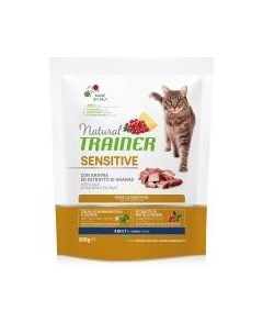 Сухой корм Трейнер для Чувствительных и склонных к Аллергии взрослых кошек Утка Trainer