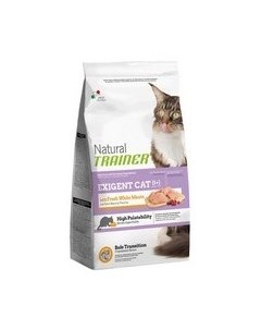 Сухой корм Трейнер для Привередливых кошек со Свежим Белым мясом Trainer