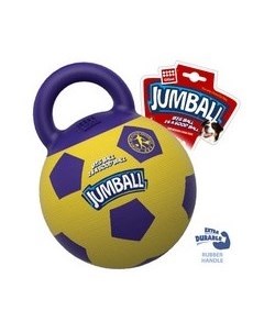 Игрушка Гигви для собак Мяч с захватом Резиновый Желто фиолетовый Gigwi