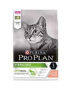 Сухой корм ПРО ПЛАН для взрослых кошек для поддержания здоровья почек после стерилизации с лососем Pro plan