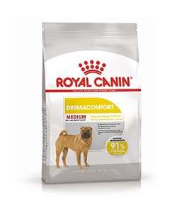 Сухой корм Роял Канин Медиум Дермакомфорт для собак Средних пород с Кожным раздражением и зудом Royal canin