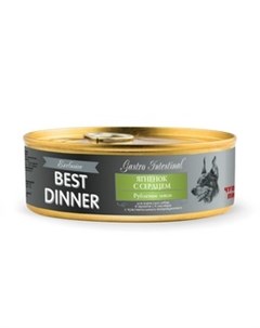 Консервы Бест Диннер для собак Ягненок с сердцем цена за упаковку Best dinner