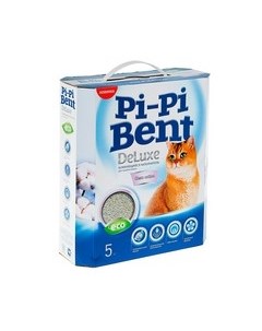 Наполнитель ПиПиБент для кошачьего туалета Комкующийся Чистый хлопок Pipibent