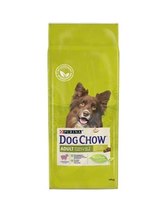 Сухой корм Пурина Дог Чау для взрослых собак с ягненком Dog chow