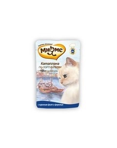Влажный корм Паучи для кошек Катаплана по Португальски Форель цена за упаковку Мнямс