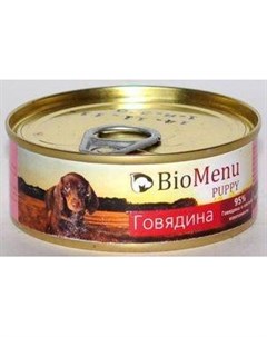 Puppy Консервы для Щенков Говядина Цена за упаковку 100x24 Biomenu