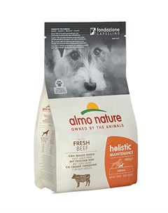 Сухой корм Алмо Натюр Холистик для взрослых собак Малых пород с Говядиной Almo nature