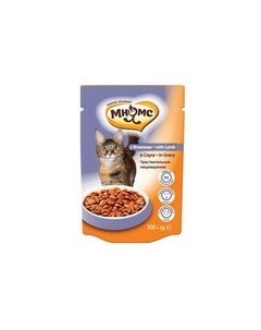 Влажный корм Паучи для кошек Чувствительное пищеварение Ягненок в соусе цена за упаковку Мнямс