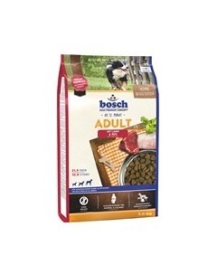Сухой корм Бош Эдалт для собак Ягненок с Рисом Bosch