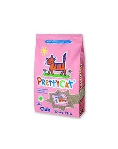Наполнитель для кошачьего туалета ПриттиКэт Евро Микс Бентонитовый Комкующийся Prettycat