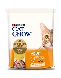 Сухой корм Пурина Кэт Чау для взрослых кошек с птицей Cat chow