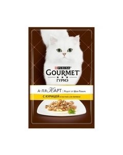 Паучи Пурина Гурмэ А ля Карт для взрослых кошек с курицей цена за упаковку Gourmet