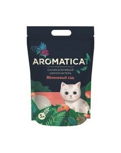 Наполнитель Ароматикэт для кошачьего туалета Силикагелевый Яблоневый сад Aromaticat
