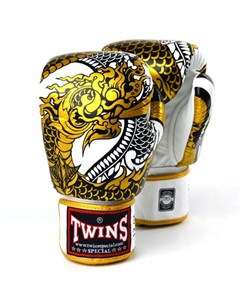 Боксерские перчатки TWINS Nagas White Gold 16 OZ Twins special