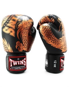 Боксерские перчатки TWINS FBGV 49 New Dragon Black Copper 16 OZ Twins special