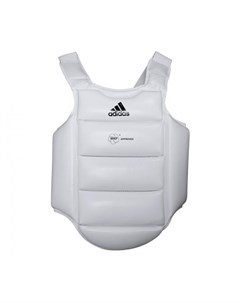 Защита корпуса детская Body Protector WKF белая c черным логотипом Adidas