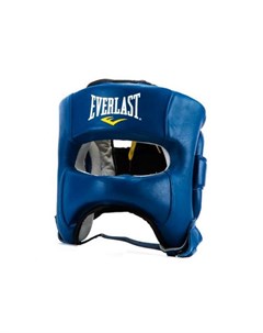 Боксерский шлем с бампером Elite Синий Everlast