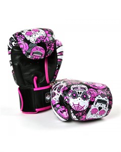 Боксерские перчатки Santa Muerte Pink Black 10 OZ Twins special