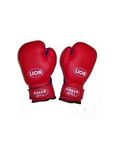 Боксёрские тренировочные перчатки Lion 14 OZ Green hill