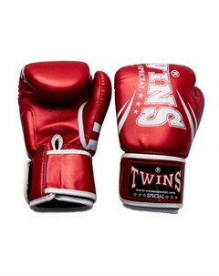 Боксерские перчатки FBGVS TW6 Metallic Red 10 OZ Twins special