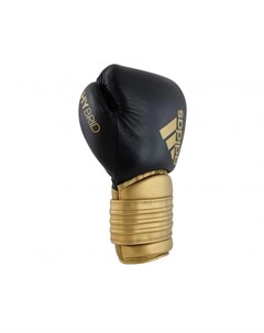 Перчатки боксерские Hybrid 300 черно золотые 12 унций Adidas