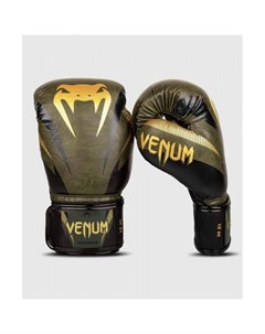 Перчатки боксерские Impact Khaki Gold 16 унций Venum