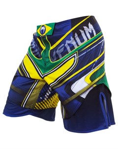 Шорты ММА Brazilian Hero Fight Shorts Yellow Blue Green Venum