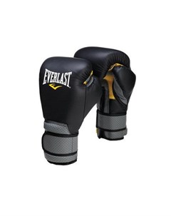 Перчатки боксерские Pro Leather Strap на липучке 10 OZ Черный Everlast