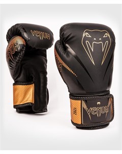 Перчатки боксерские Impact Black Bronze 8 унций Venum