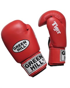 Перчатки боксерские tiger 8 унций Green hill
