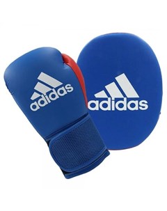 Боксерский набор Kids Boxing Kit 2 перчатки и лапы сине красный 8 унций Adidas