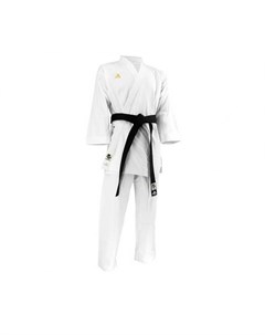 Кимоно для карате Taikyoku Hybrid Cut WKF белое с золотым логотипом Adidas
