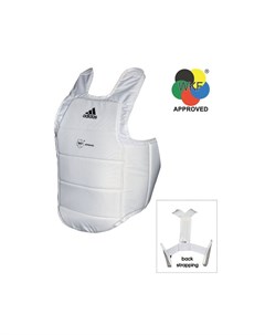Защита корпуса Chest Guard WKF белая Adidas