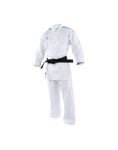 Кимоно для карате AdiLight Primegreen WKF белое с синими полосками Adidas