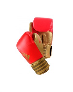 Перчатки боксерские Hybrid 200 красно золотые 10 унций Adidas