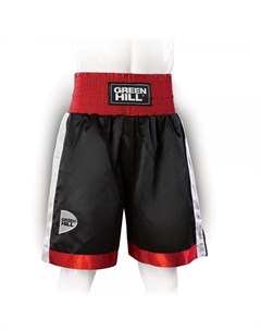 Профессиональные боксерские шорты piper черный красный белый Green hill