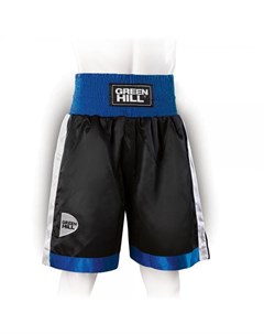Профессиональные боксерские шорты piper черный синий белый Green hill