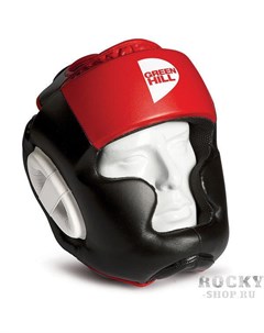 Детский боксерский шлем gh poise Черный красный Green hill