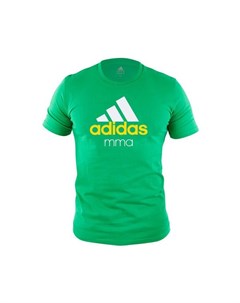Футболка Community T Shirt MMA зелено белая Adidas
