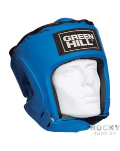 Детский шлем для бокса pro Синий Green hill