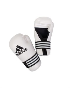 Перчатки полуконтакт Semi Contact Gloves белые Adidas