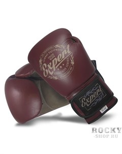Перчатки боксерские Fight Expert Vintage на липучке кожа 14 OZ Flamma