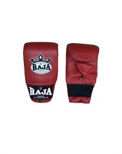 Перчатки снарядные Boxing Leather Red M резинка красный Raja