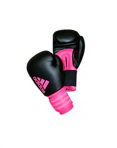 Перчатки боксерские Hybrid 100 Dynamic Fit черно розовые 12 унций Adidas