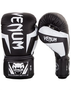 Перчатки боксерские Elite Black White 12 унций Venum