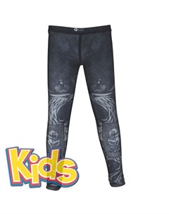 Детские компрессионные штаны Sport Black Herb Rusco